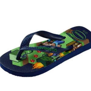 Alternative view of Ciabatte infradito blu da Bambino con stampa Minecraft Havaianas